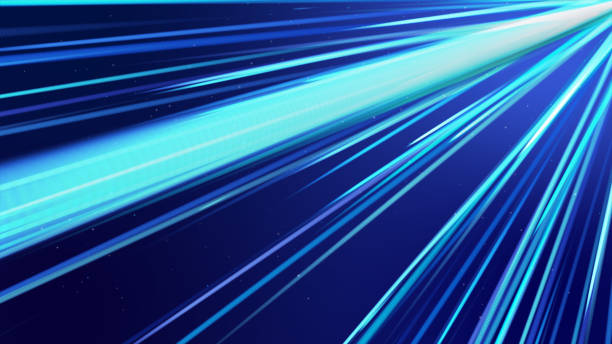 istock Blue  streak Lines of Light Technology Abstract Background. Abstract  background. 1003970728