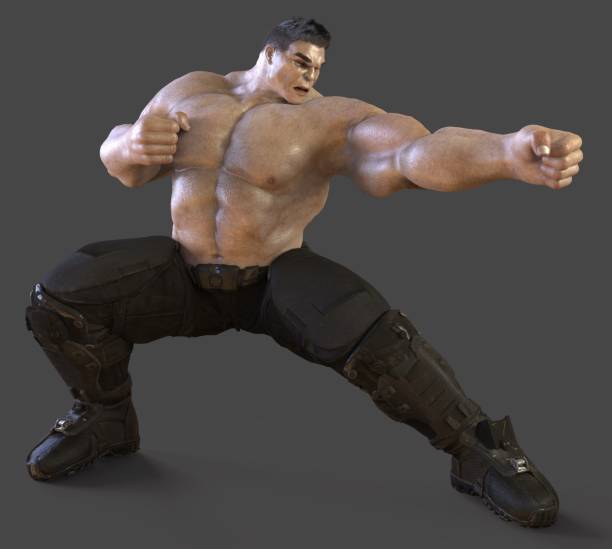 istock 3D Illustration Big Giant Isolated on Gray 1003976180