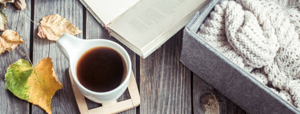 istock autumn still life with a cup of coffee 1003979894