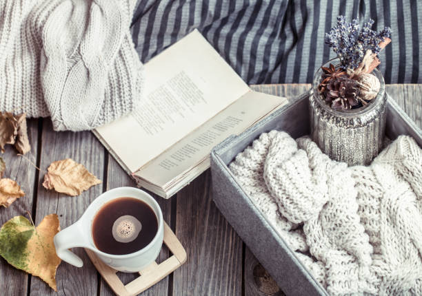 istock autumn still life with a cup of coffee 1003979932