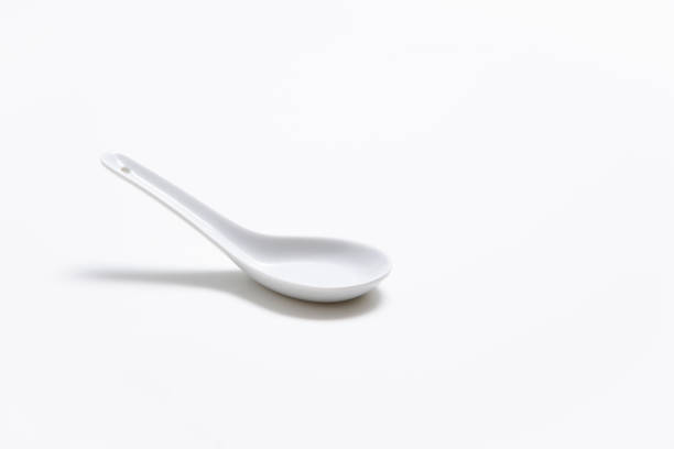 istock Chinese porcelain spoon isolated on white 1003986562