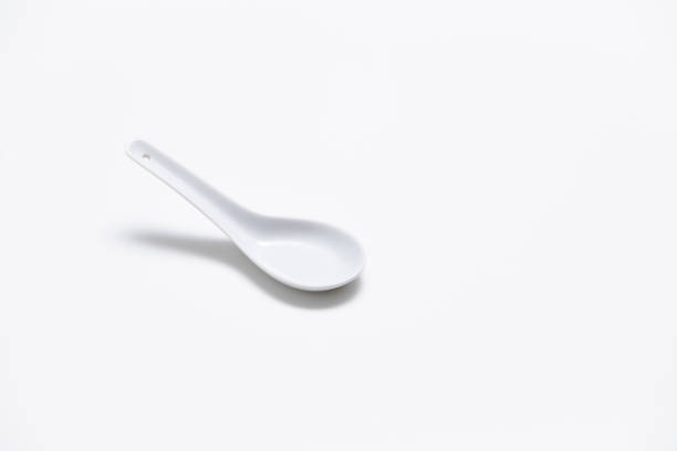 istock Chinese porcelain spoon isolated on white 1003986564