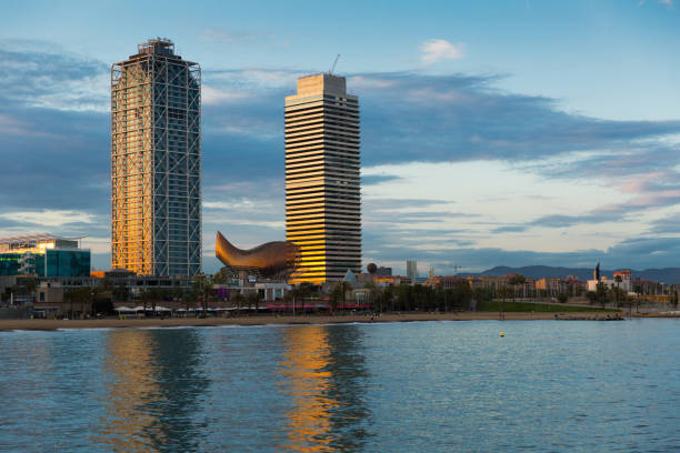 istock Barcelona cityscape with skyscrapers 1003990822