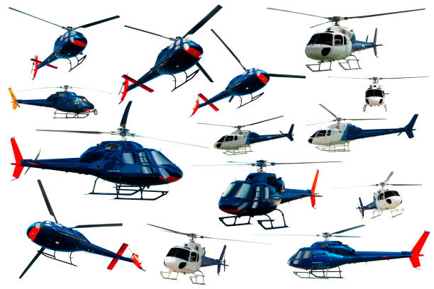 istock Collection of helicopters isolated 1003990848