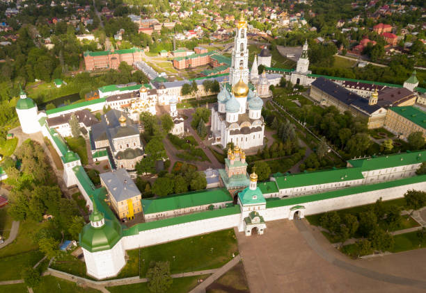 istock Panoramic aerial view of  Trinity-Sergius Lavra  in Sergiev Posad 1003990962