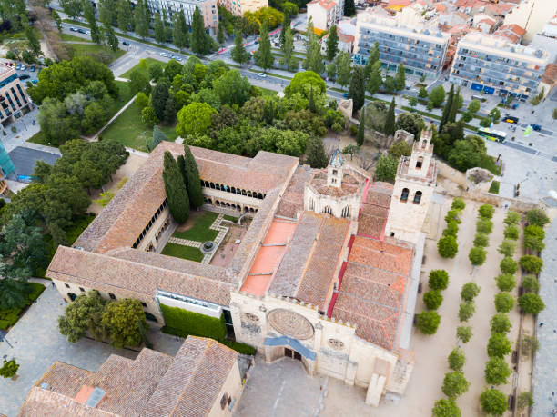 istock Benedictine abbey in Sant Cugat del Valles, Spain 1003991016