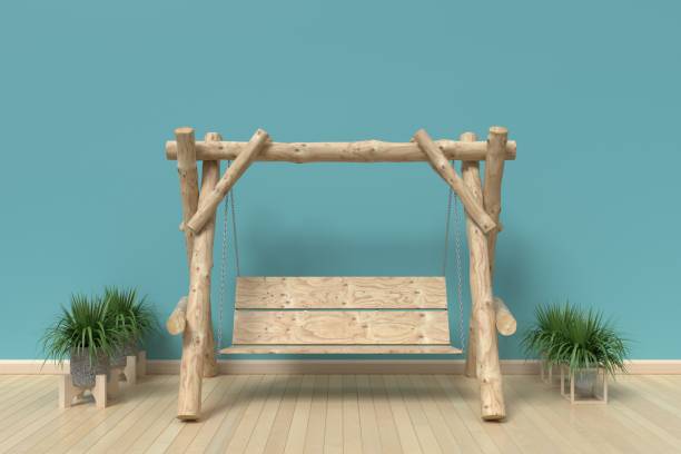 istock swing mock up wall in child room interior 1003991064