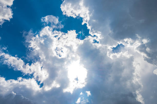 istock White clouds on the blue sky during the day 1004004474