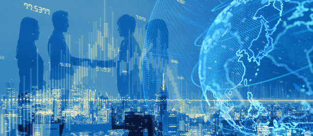 Global netwrok concept. Business partnership.