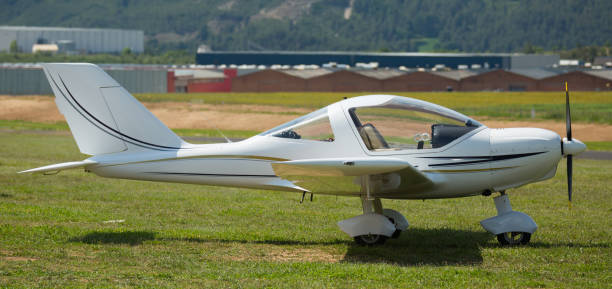 istock Sport airplane standing on airfield 1004021680