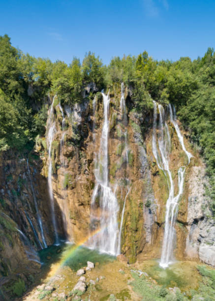 Plitvice Lakes National Park highest Waterfall, Croatia. Converted from RAW.