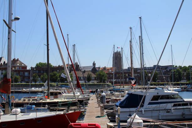 istock sailing boats and yatchs moored at the marina 1004044604
