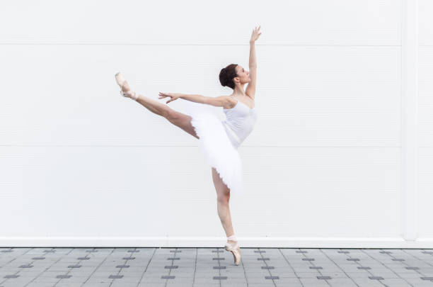 istock Ballerina in classic ballet pose 1004053626