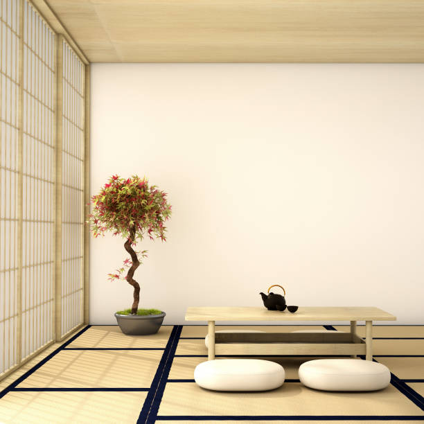 istock interior design,modern living room in Japanese style 1004053932