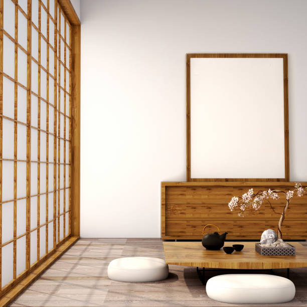 istock interior design,modern living room in Japanese style 1004056202