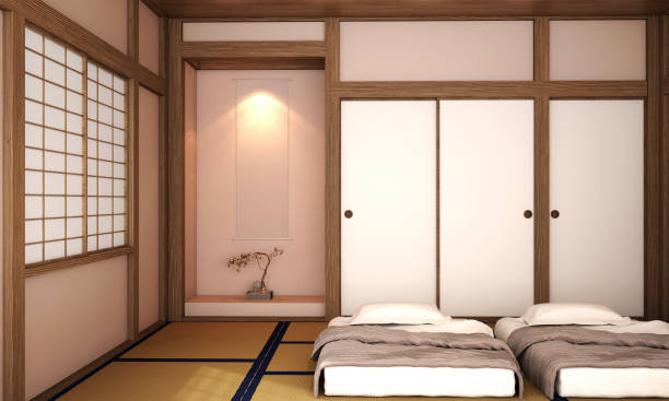 istock interior design,modern living room in Japanese style 1004056424