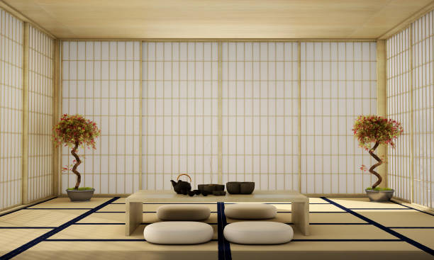 istock interior design,modern living room in Japanese style 1004056612