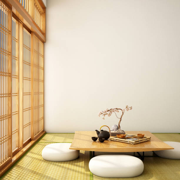 istock interior design,modern living room in Japanese style 1004056776