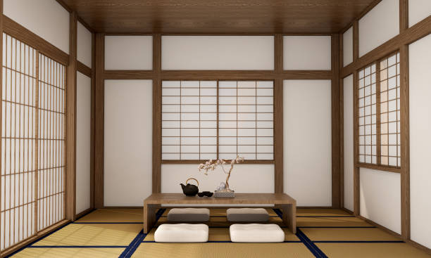 istock interior design,modern living room in Japanese style 1004061052