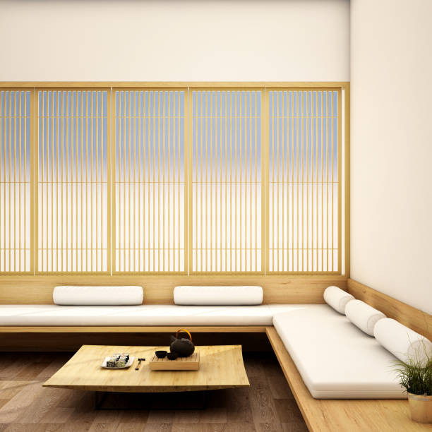 istock interior design,modern living room in Japanese style 1004061316