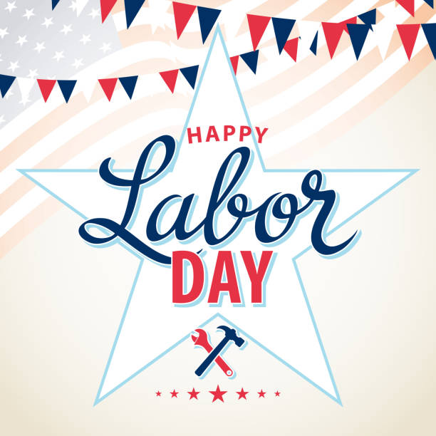 ilustrações de stock, clip art, desenhos animados e ícones de usa labor day - triangle square equipment work tool