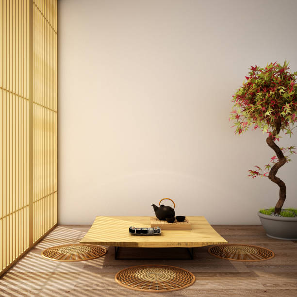 istock interior design,modern living room in Japanese style 1004061578