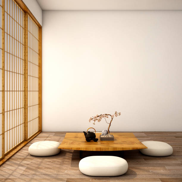 istock interior design,modern living room in Japanese style 1004061704