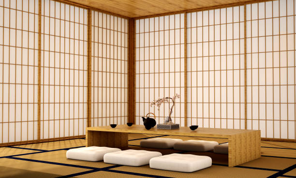 istock interior design,modern living room in Japanese style 1004061894