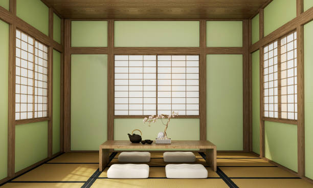 istock interior design,modern living room in Japanese style 1004062114