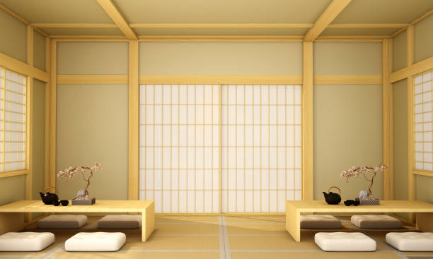 istock interior design,modern living room in Japanese style 1004062222