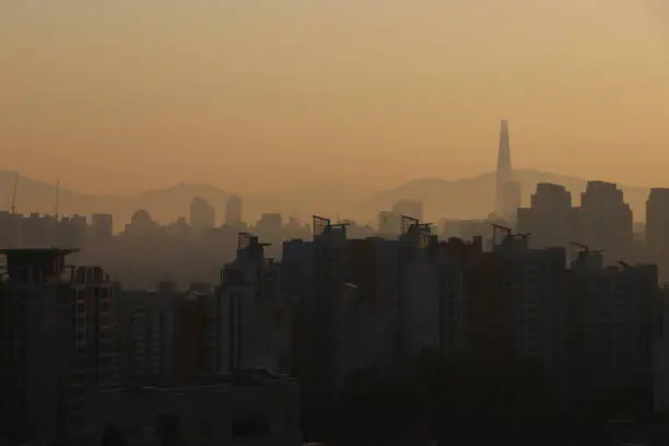 Serious air pollution in Seoul