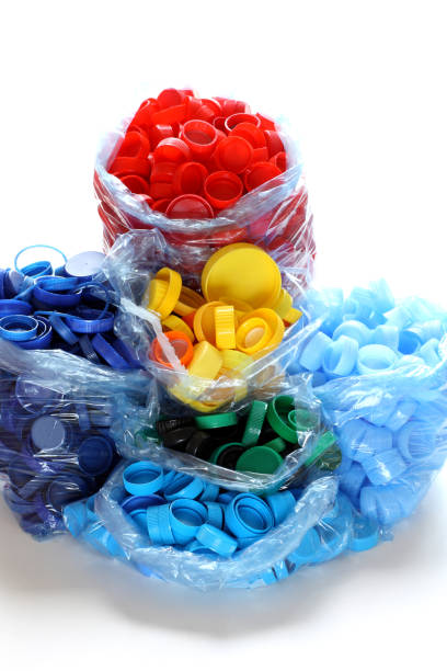 istock Collection of Plastic Bottle Caps for Recycling 1004070474