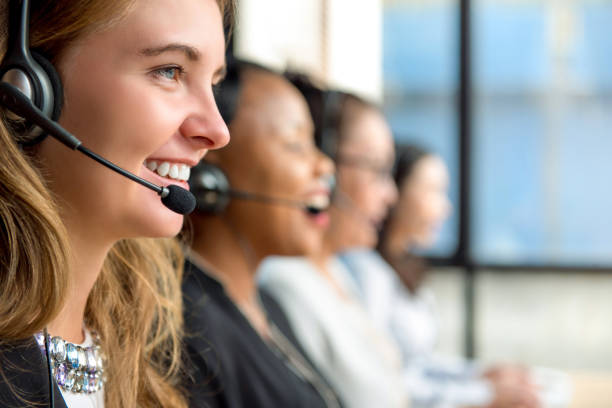istock Woman customer service agents working in call center 1004108846