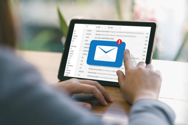 istock Mail Communication Connection message to mailing contacts phone Global Letters Concept 1004112788