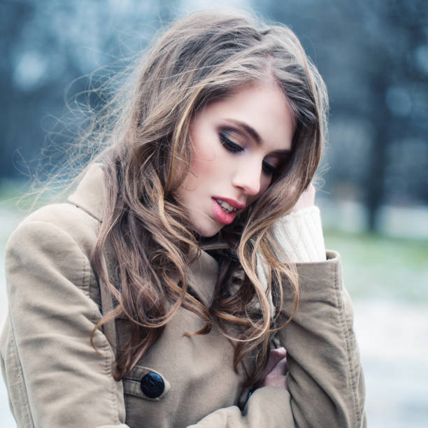 istock Spring woman outdoors. Female face, closeup portrait 1004129462