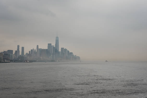 istock River view of New York skyline and attractions. 1004148938
