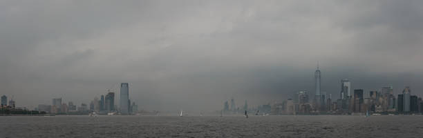 istock River view of New York skyline and attractions. 1004148948