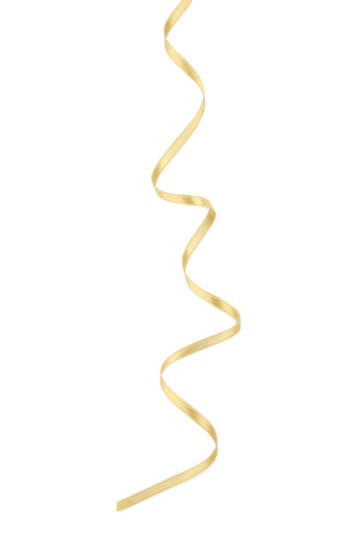 istock Golden ribbon isolated on white background 1004161232