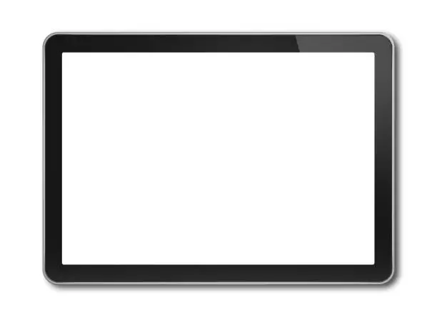 Photo of Digital tablet pc, smartphone template isolated on white