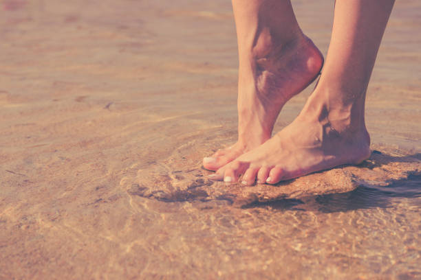 istock woman legs in sea water 1004186430