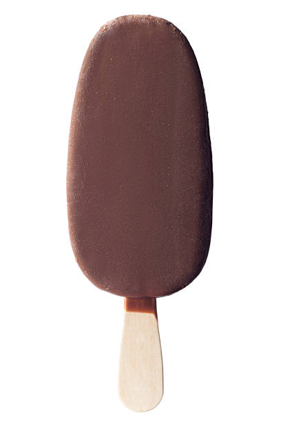 istock ice cream covered with chocolate, clipping path, isolated on whi 1004186560
