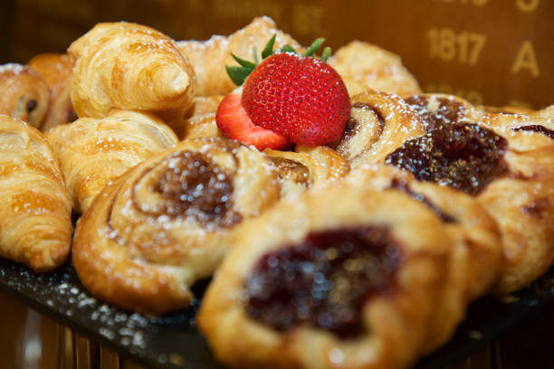 istock Continental Breakfast - Danish Pastries and Croissants 1004191876