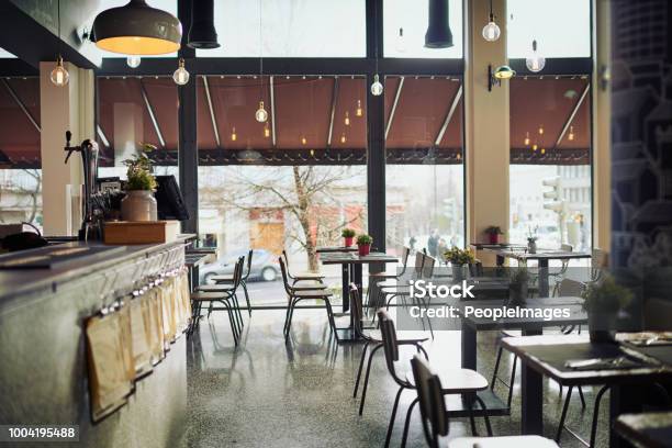 Come Join Us For A Lunch Stock Photo - Download Image Now - Restaurant, Cafe, Indoors