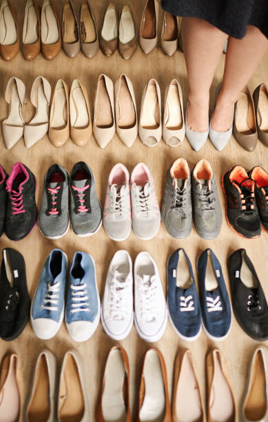 istock Unfortunately, she can only wear one pair at a time 1004202528