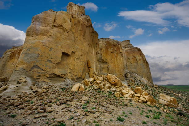 istock Lonely rocks of the boundless steppe 1004209992
