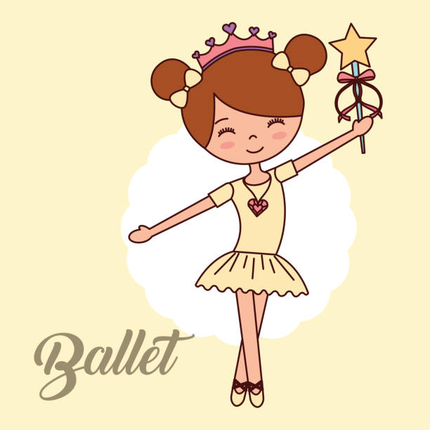 Ilustración de Personaje De Dibujos Animados De Hermosas Bailarinas Ballet  y más Vectores Libres de Derechos de Agarrar - iStock