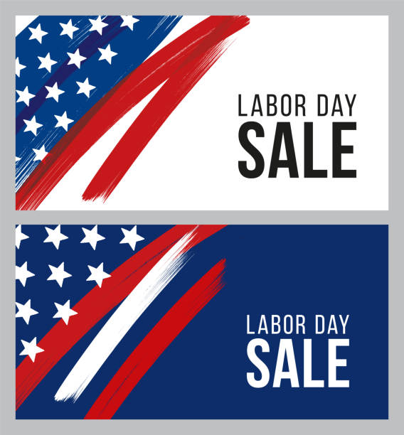 Labor Day sale design for advertising, banners, leaflets and flyers - Illustration