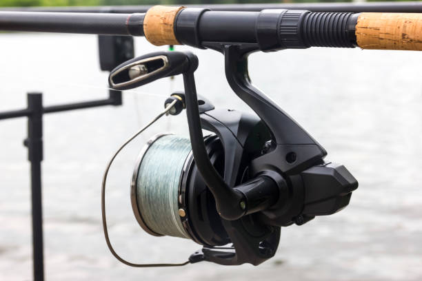 istock Fishing reel on the rod 1004280318