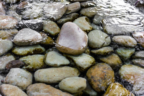 istock Sea stones and clear water background 1004296976