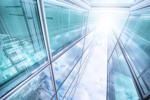 istock Bright future, finance buildings seen from below 1004315076